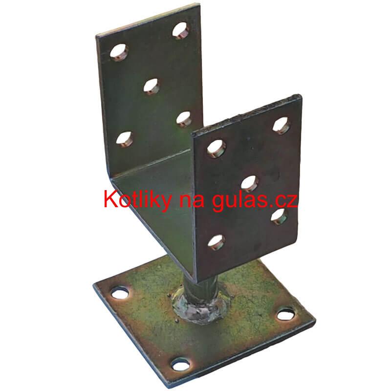 Patka na plotně kotevní, pozinkovaná 9 cm