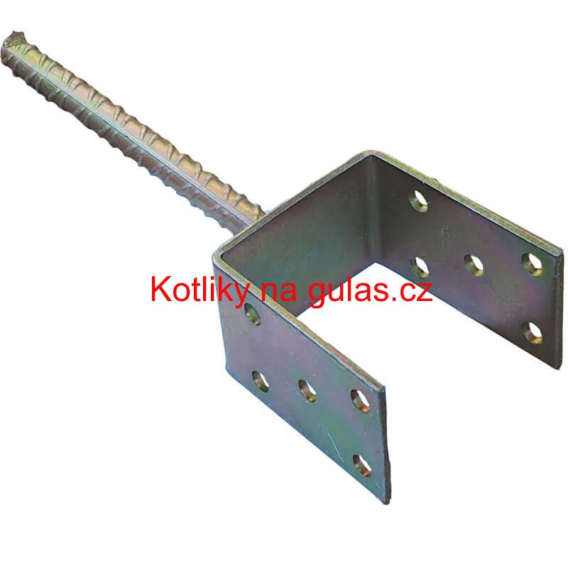 Patka zápustná, kotevní, pozinkovaná 8 cm