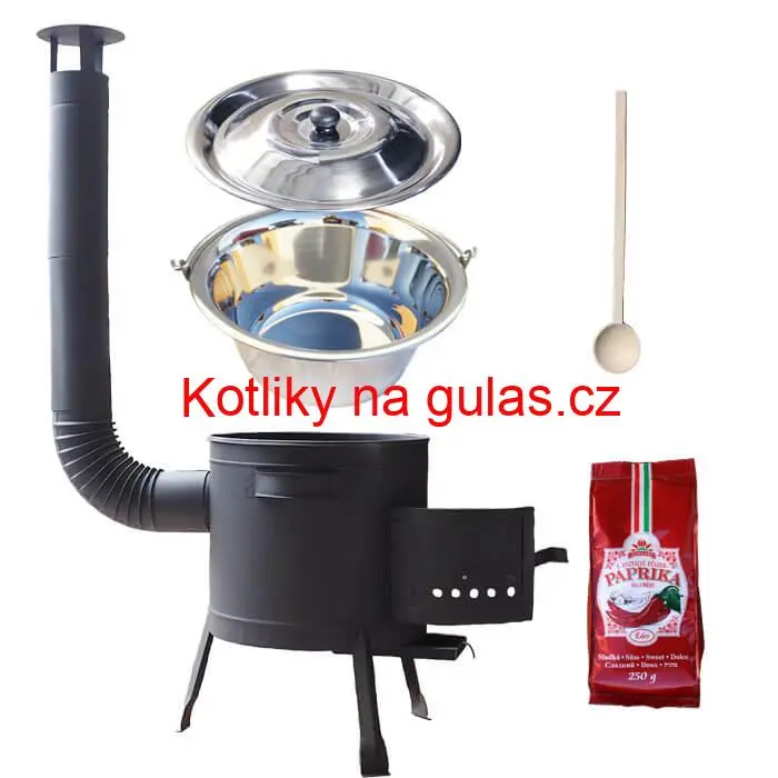 Nerezový kotlík 22 L (0,8 mm) INOX + silnostěnná (1,5 mm) žáruvzdorná kotlina BALKY STRONG 42 PLUS 600