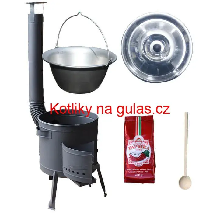 Nerezový kotlík 20 L (1,5 mm) + silnostěnná (1,5 mm) žáruvzdorná kotlina BALKY STRONG 42 PLUS 600