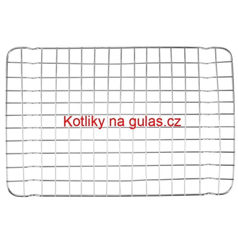 Nerezový rošt na pekáč na grilování a pečení 39 x 25 cm