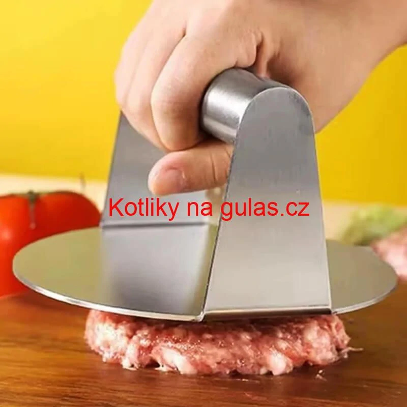 Nerezový lis na maso 14 cm HAMBURGER
