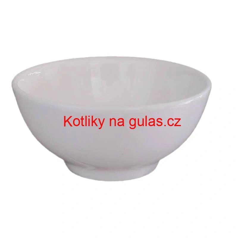 Keramická miska na servírování guláše 15 cm bílá