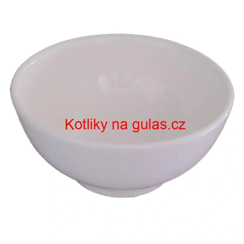 Keramické misky na servírování guláše 15 cm 6 ks bílé