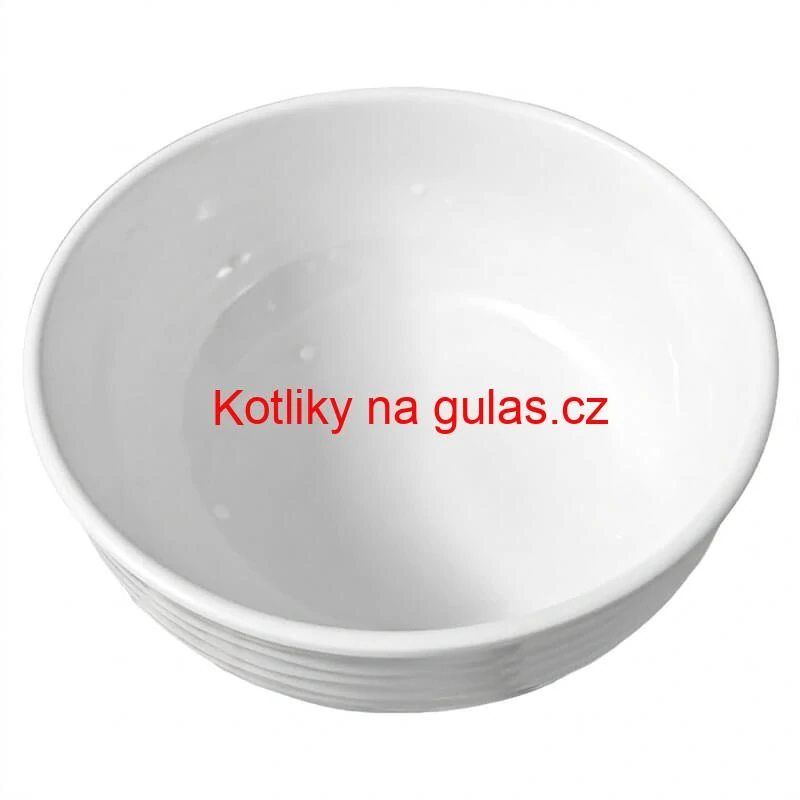 Prémiová bílá miska s kamennou strukturou 750 ml