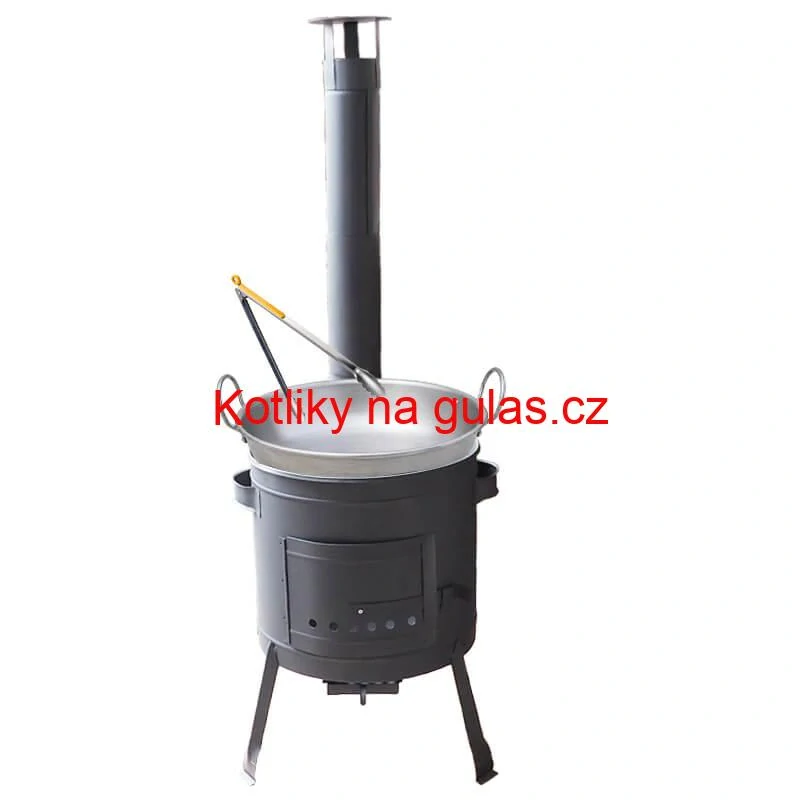 Sada na smažení langošů v přírodě 36 cm se žáruvzdornou kotlinou