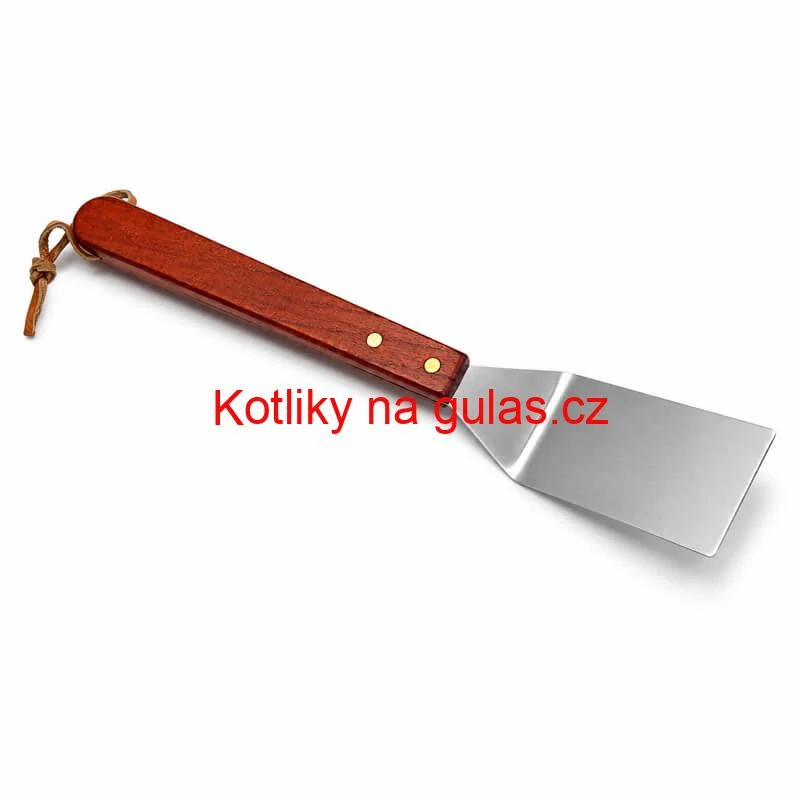 Grilovací nářadí BBQ – sada 3 ks, nerez a dřevo, 33 cm