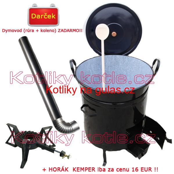Zabijačkový kotlový set 80 L + hořák + kouřovod zdarma!