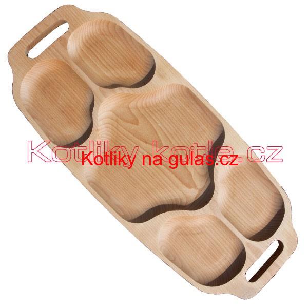 Servírovací dřevěný podnos