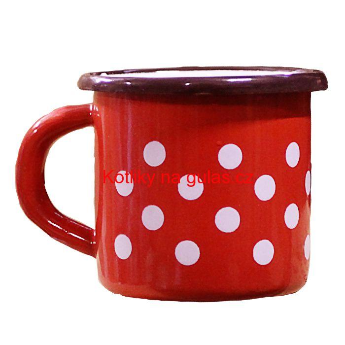 Smaltovaný hrnek 0,25 L (tečky)