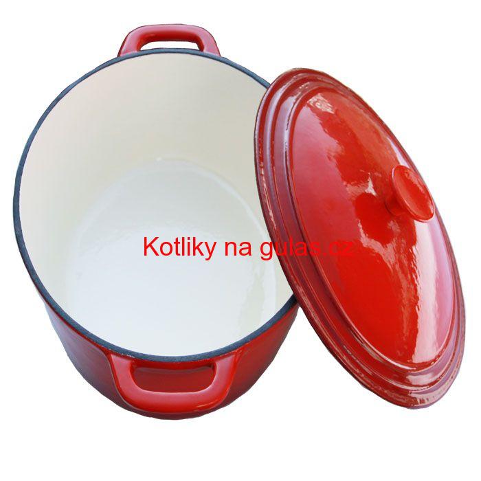 Litinový pekáč 6,2 L - červený