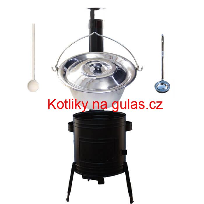 Nerezový kotlík 22 L (0,8 mm) + kovová kotlina 42 CLASSIC (KOV)