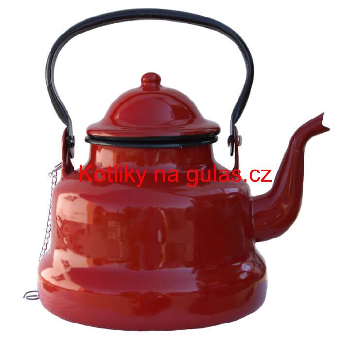 Smaltovaný čajník 1,5 L RED