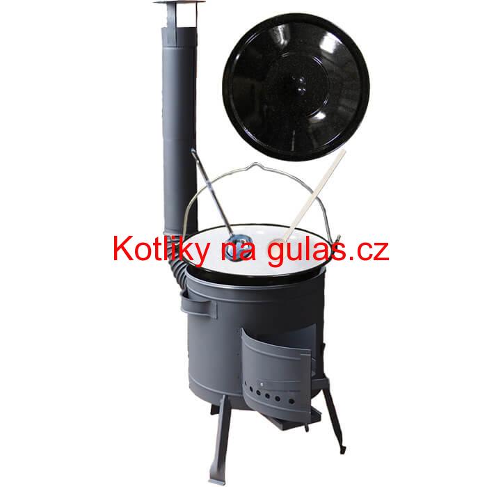 Kotlíkový gulášový set 36 PLUS 600 + smaltovaný kotlík 13 L
