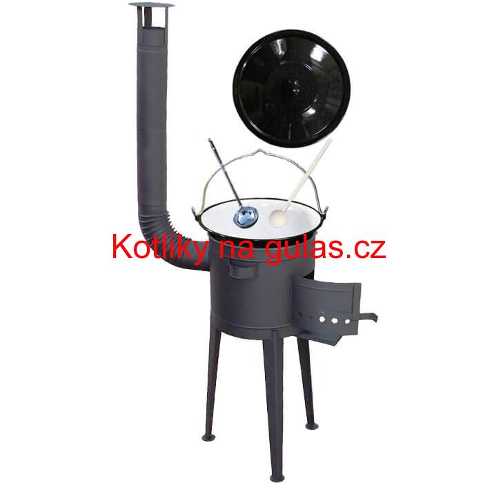 Kotlíkový gulášový set 36 PLUS 600 + smaltovaný kotlík 13 L