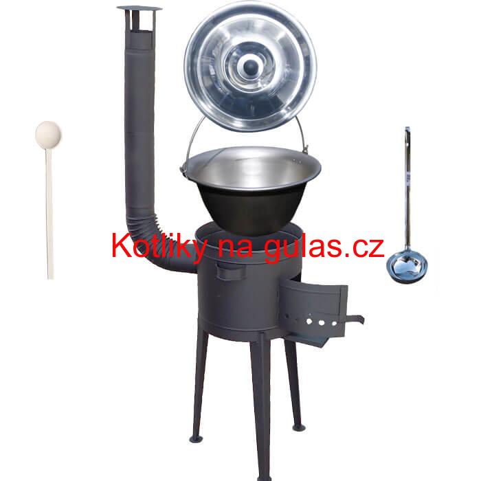 Nerezový kotlík 30 L (1,5 mm) + vysoká kotlina 45 cm PLUS 600