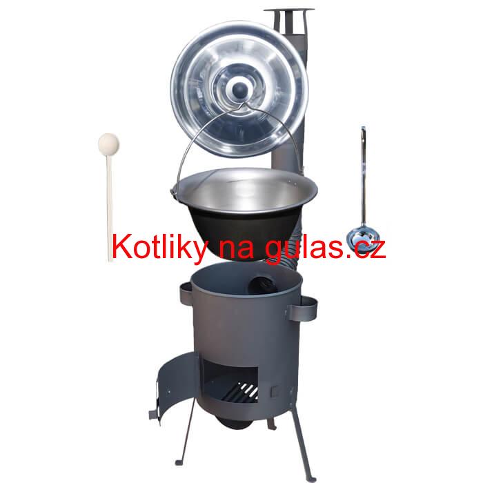 Nerezový kotlík 20 L (1,5 mm) + žáruvzdorná kotlina 42 PLUS 600 4 MM