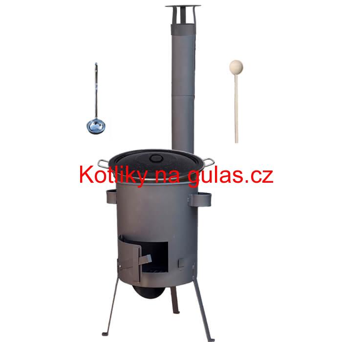 Nerezový kotel 40 L (1,2 mm) + žáruvzdorná kotlina 45 PLUS 600 4 MM