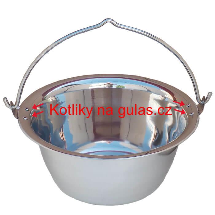 Nerezový kotlík 15 L (0,8 mm) s nýty