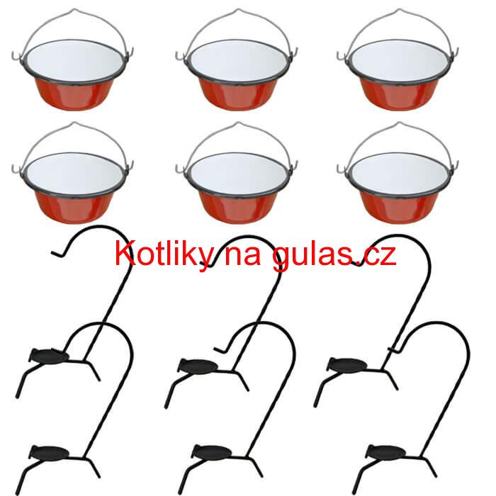 Servírovací souprava SMALT RED 6 ks