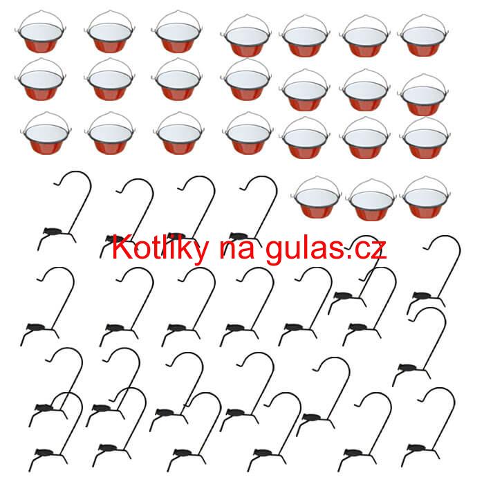 Servírovacia súprava SMALT RED 24 ks