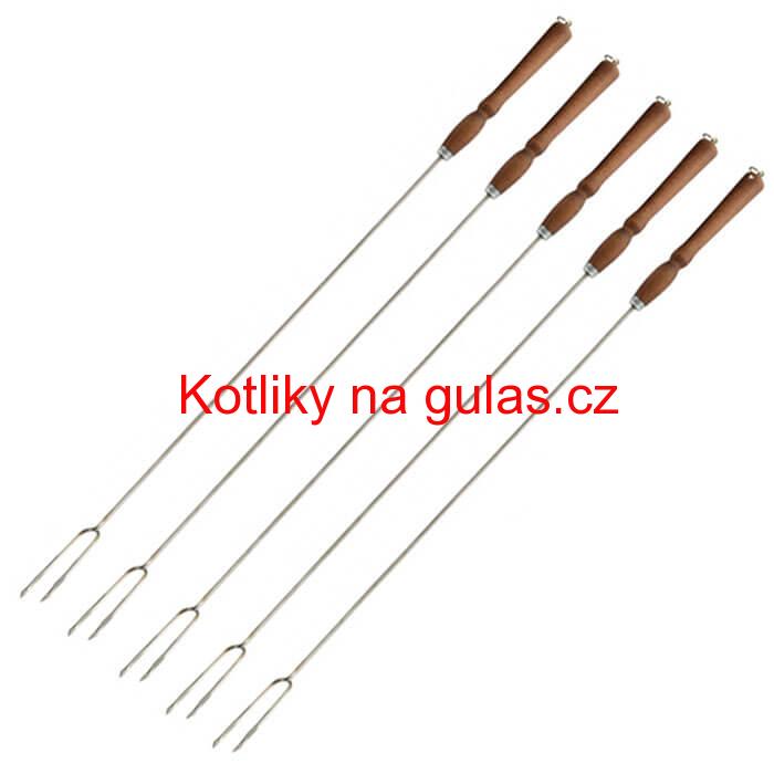 Vidličky na opékání 90 cm, 5 ks NEREZ