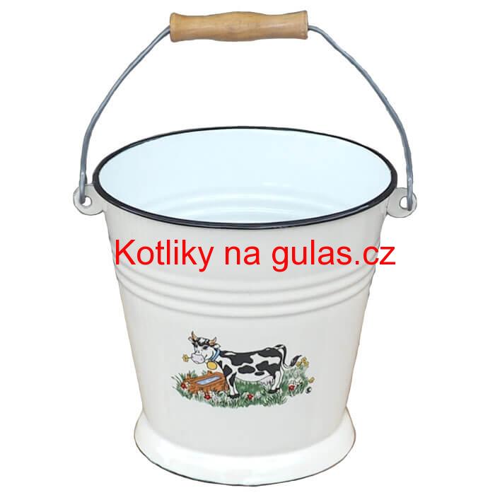 Smaltované vědro 5 L DECOR