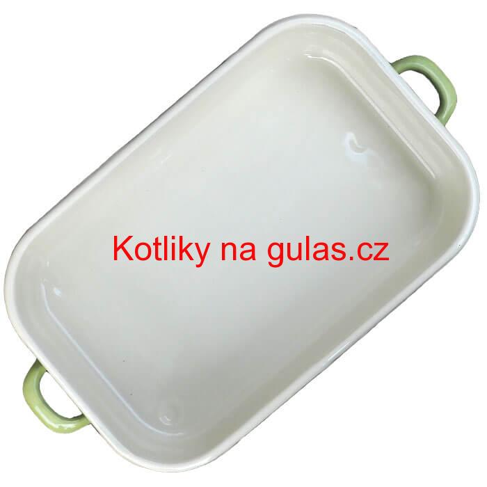 Smaltovaný pekáč 46 x 24 cm GREEN