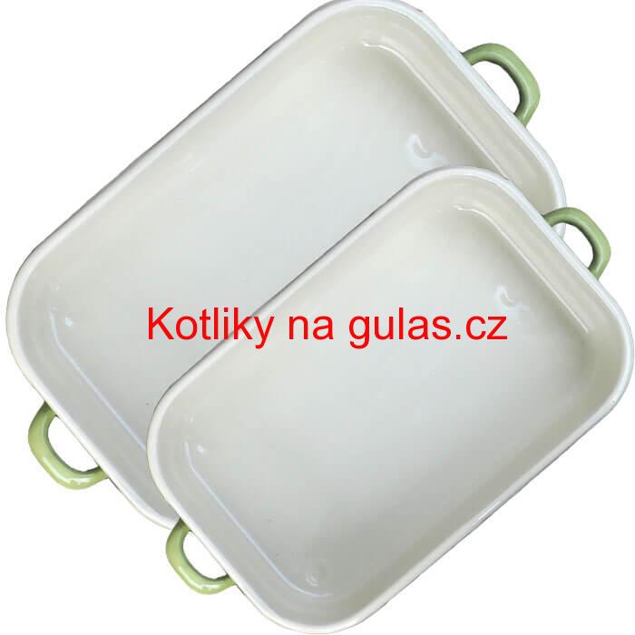 Smaltované pekáče GREEN 2 ks