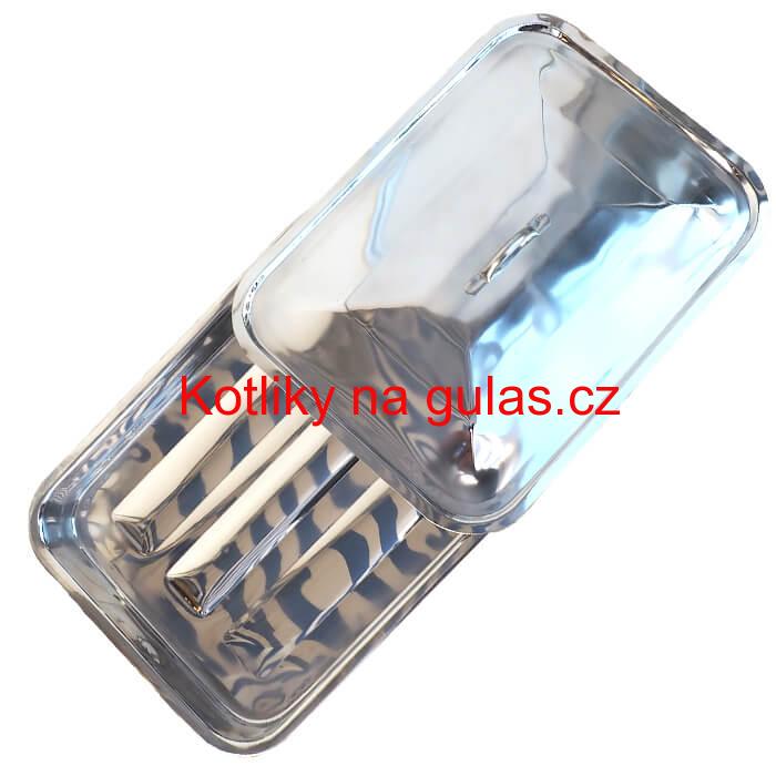 Nerezový pekáč s poklicí 42 x 31 cm INOX