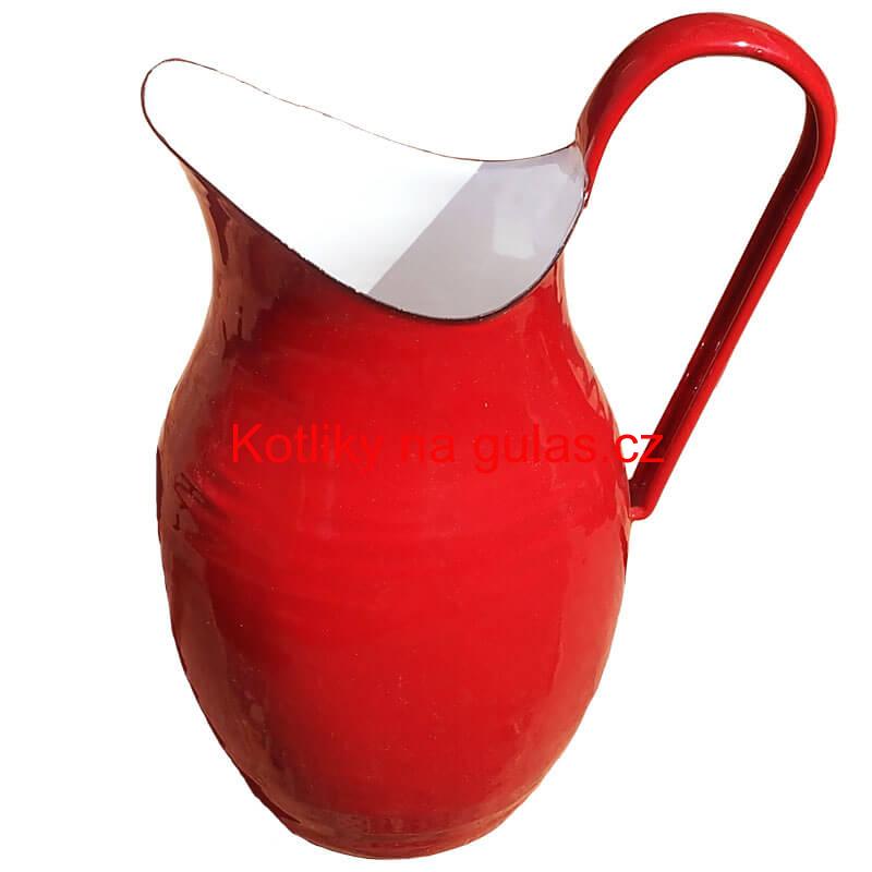 Smaltovaná konvice na vodu 2 L ČERVENÁ