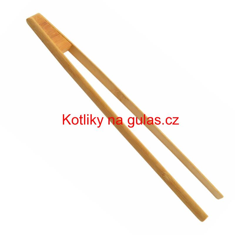 Dřevěné grilovací kleště 30 cm