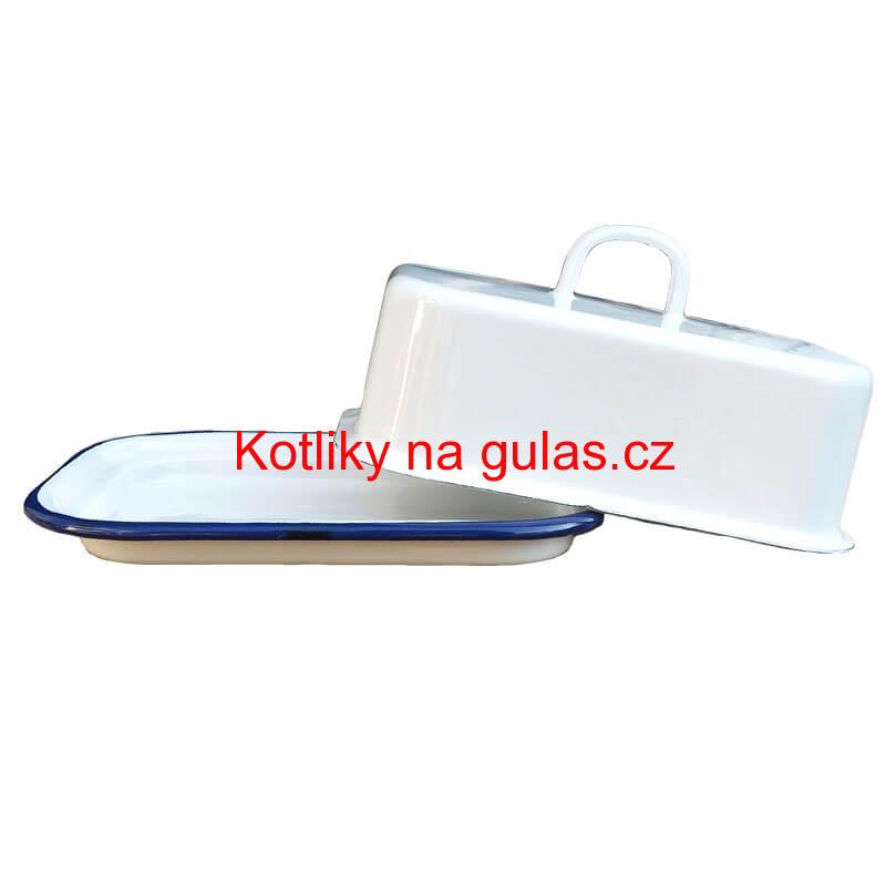 Smaltovaná maselnička - bílá