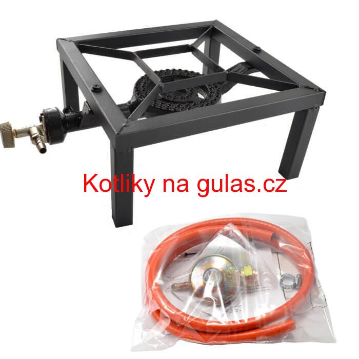 Plynový hořák HU 3 kW + tlaková hadice 1,5 m + regulátor tlaku 30 mbar