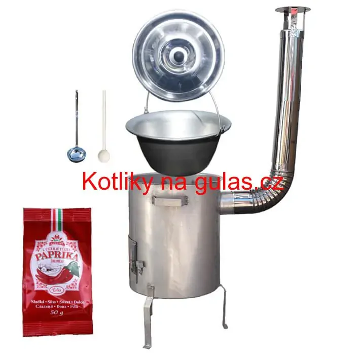 Nerezový kotlík 20 L (1,5 mm) + nerezová kotlina (1,5 mm) 39 cm STRONG EXCLUSIVE