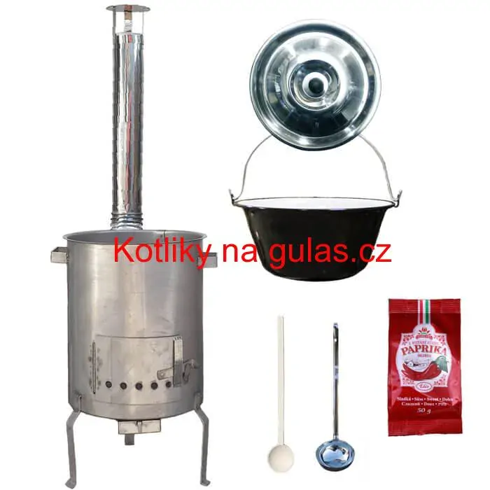 Smaltovaný kotlík 20 L (1,2 mm) + nerezová kotlina (1,5 mm) 42 cm STRONG EXCLUSIVE