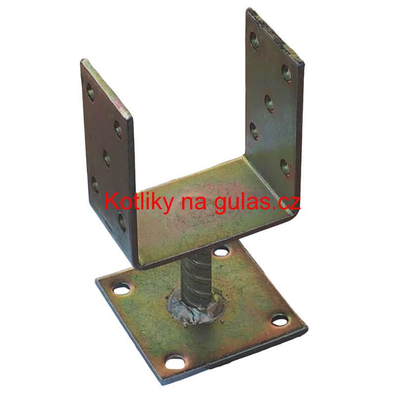 Patka na plotně kotevní, pozinkovaná 9 cm