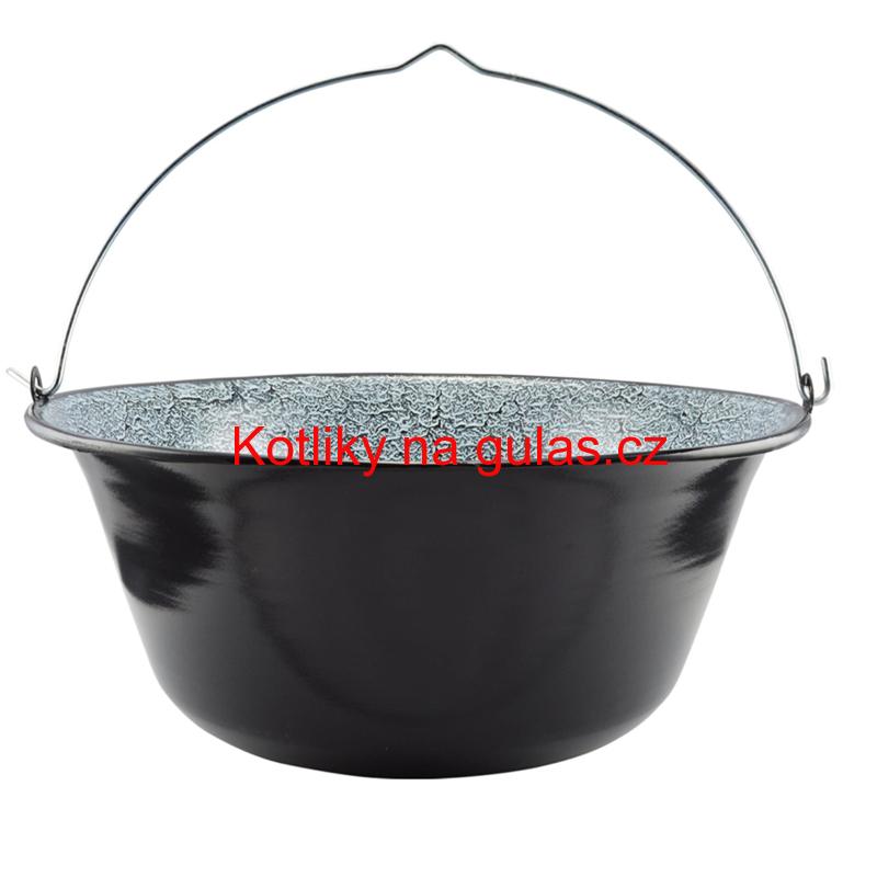 Smaltovaný kotlík 25 L + kovová kotlina 42 KOV