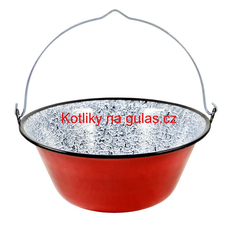 Smaltovaný kotlík 14 L + kovová kotlina 36 KOV