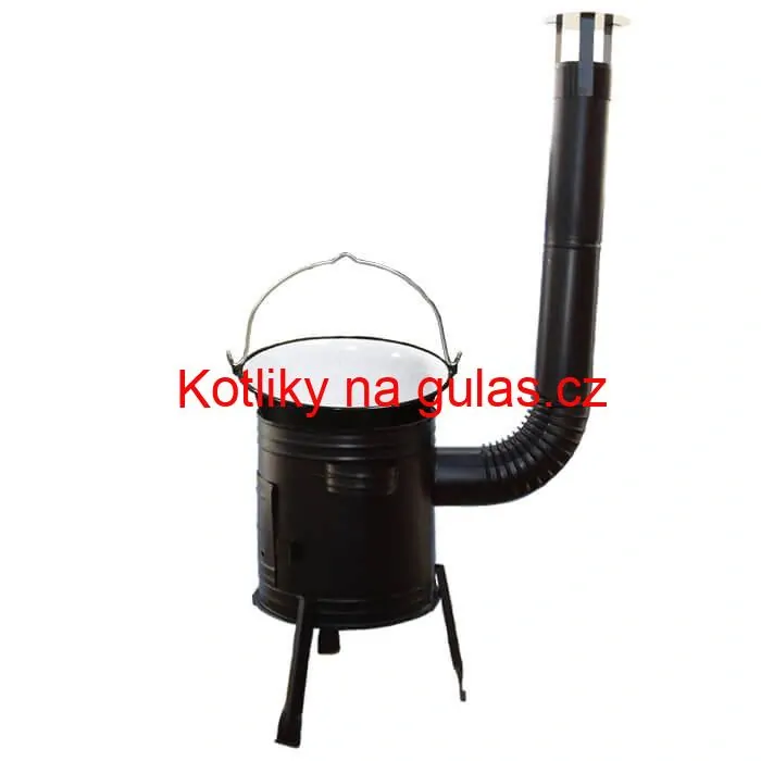 Smaltovaný kotlík 25 L (1,2 mm) + kovová kotlina 42 CLASSIC (KOV) Easy party