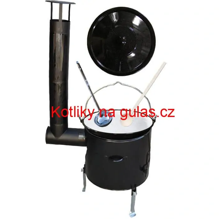 Smaltovaný kotlík 10 L + smaltovaná kotlina 31 Easy party