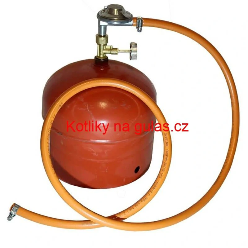 Regulátor tlaku plynu pro 2 kg PB láhev + hadice a ventil