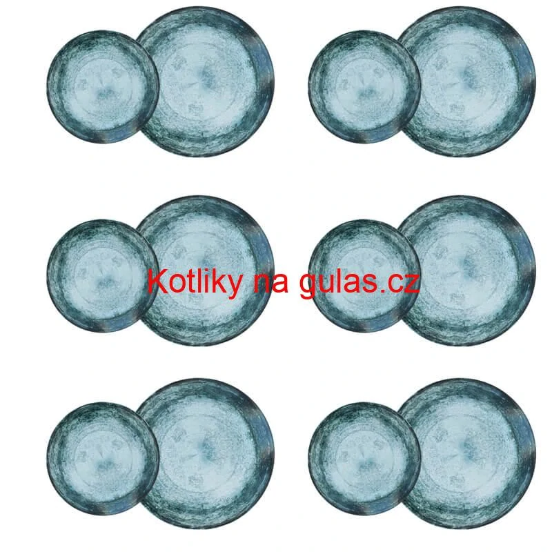 Souprava keramických talířů 18 ks BLUE