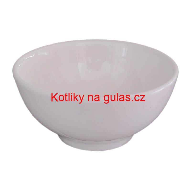 Keramická miska na servírování guláše 15 cm bílá