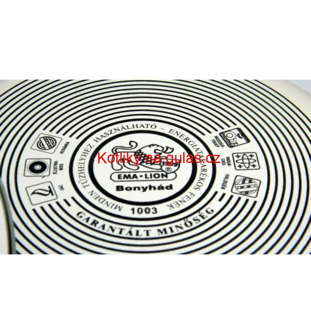 Smaltovaný hrnec s květinovým vzorem – Trnky 2 l + poklice