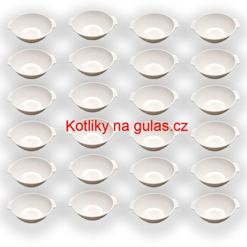 Sada 24 ks: Plastová miska na fajnový kotlíkový guláš a polévky – 750 ml