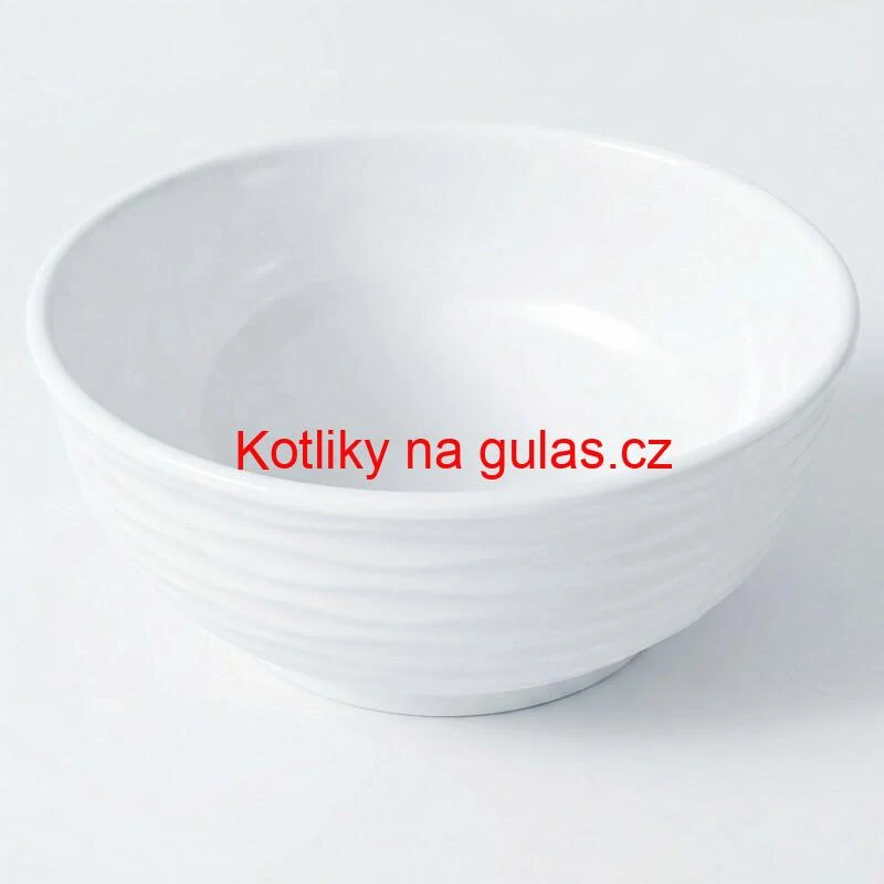 Prémiová bílá miska s kamennou strukturou 750 ml