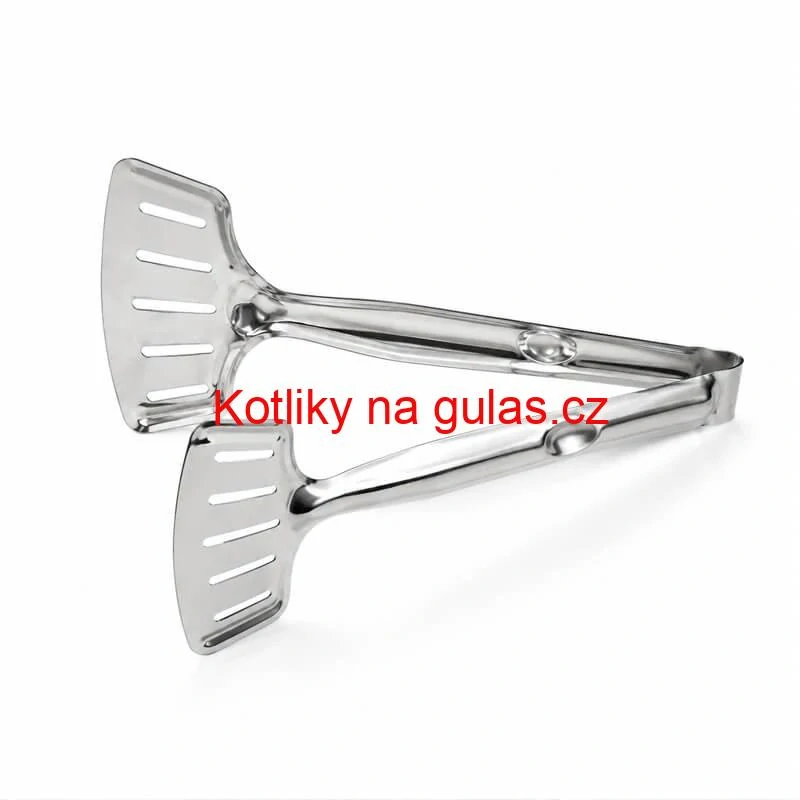 Nerezové kleště na rybu – kuchyňská obracečka 2 v 1, 28 cm