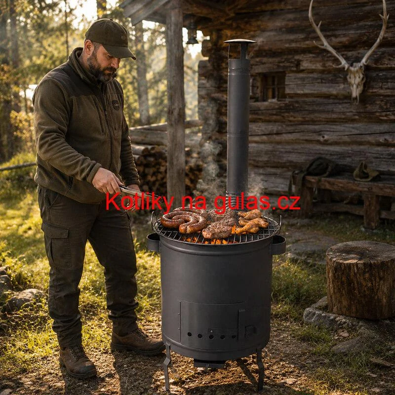 Nerezový grilovací rošt 51 cm na kotlinu a oheň