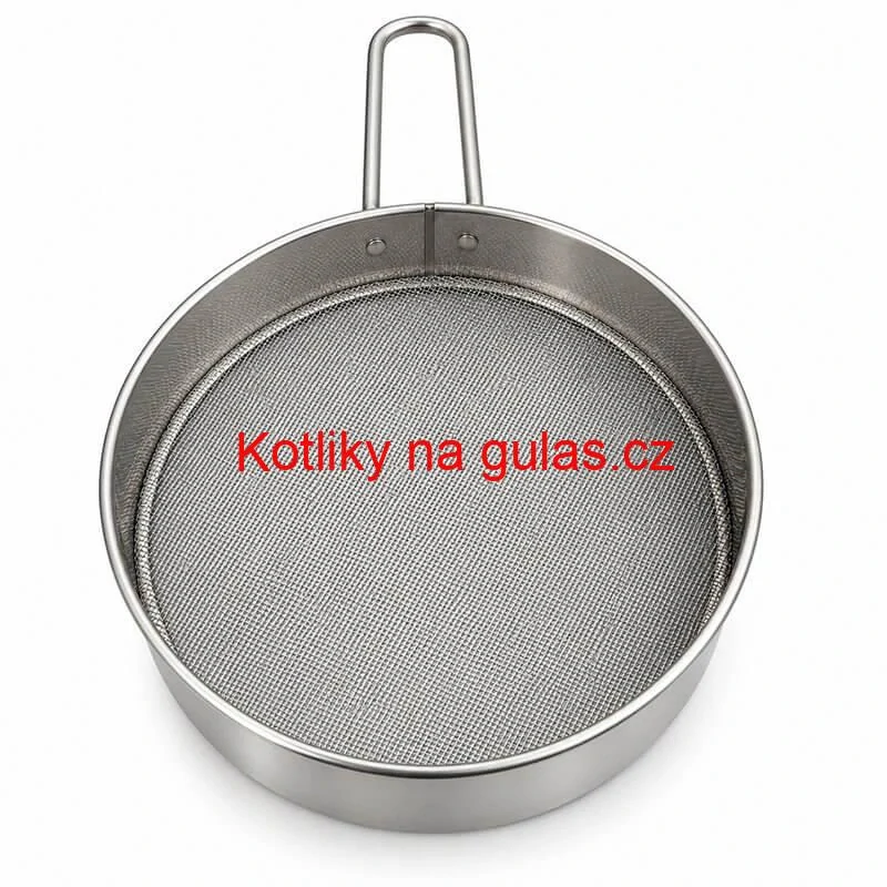 Malé nerezové sítko na cukr